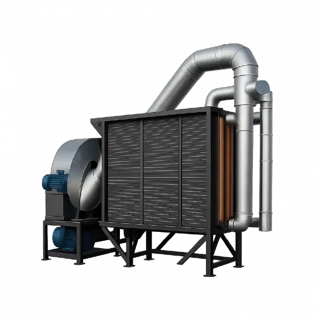 Industrial hot air generator for drying – Green Energy Systems
