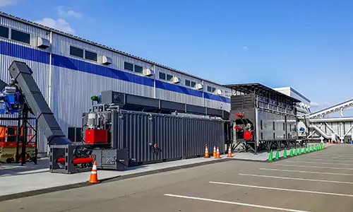 Biomass fuel bunker for storage and feeding, Volume range: 5–200 m³ – Green Energy Systems