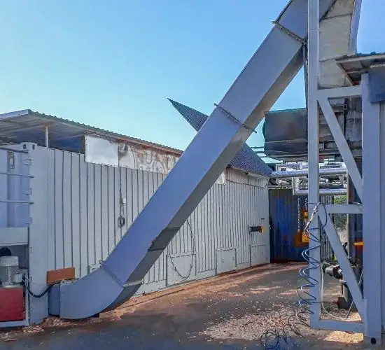 Industrial biomass dryer for wood chips – Green Energy Systems