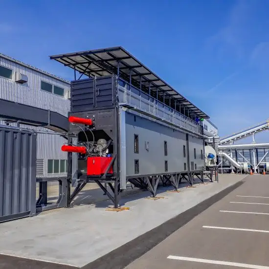 Industrial biomass dryer for wood chips – Green Energy Systems