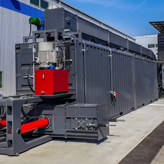 Biomass fuel bunker for storage and feeding, Volume range: 5–200 m³ – Green Energy Systems