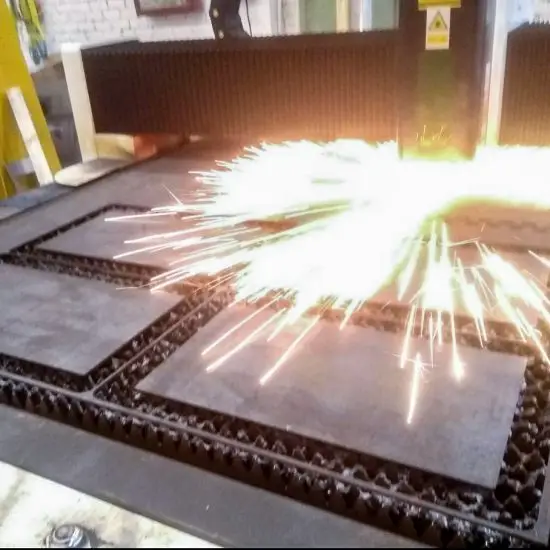 Precision laser cutting of steel components – Green Energy Systems