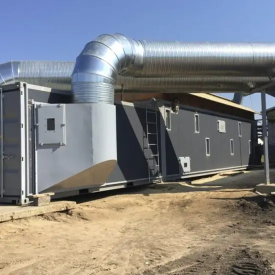 Industrial biomass dryer for wood chips – Green Energy Systems
