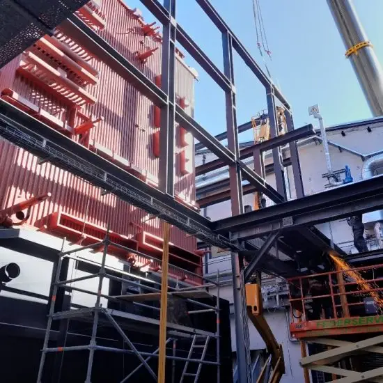 Fabricated steel structure for energy plant – Green Energy Systems