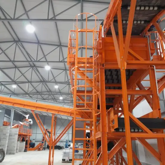 Belt conveyor for biomass and industrial material handling – Green Energy Systems