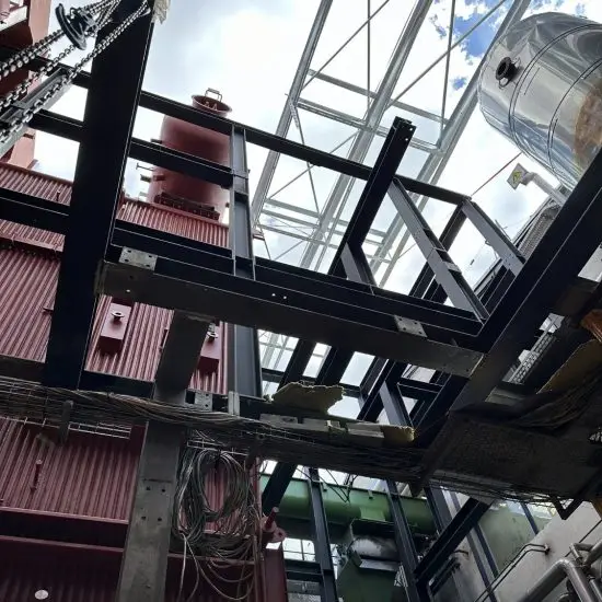 Fabricated steel structure for energy plant – Green Energy Systems